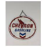 HANDMADE METAL SIGNS (CHEVRON GASOLINE)