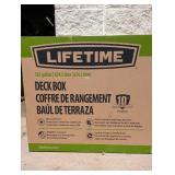 NEW LIFETIME 165GAL. DECK BOX
