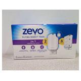 NEW ZEVO FLYING INSECT TRAP (2 DEVICES & 6 CARTRIDGES)