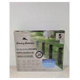5 PK. TOMMY BAHAMA LED SOLAR BOLLARD LIGHTS