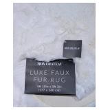 MONCHATEAU LUXE FAUX FUR RUG (5FT 10IN x 5FT 3IN)