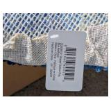 NEW SHAPED OUTDOOR RUG BLUE BELLFLOWER