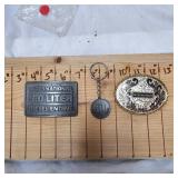 International Belt Buckles and Key Chain