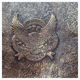 Texaco Gasoline 3D Brass Belt Buckle