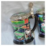 Interstate Battery Bobby Labonte Series of 4 Stein Nascar issued, Very Nice