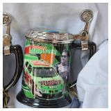 Interstate Battery Bobby Labonte Series of 4 Stein Nascar issued, Very Nice