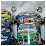 Interstate Battery Bobby Labonte Series of 4 Stein Nascar issued, Very Nice
