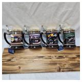 Dale Earnhardt Tankards "The Intimidator" series of 4 Tankards/Steins
