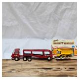 Vintage Tonka Car Hauler and Ertl Hauler 350, 1/64th