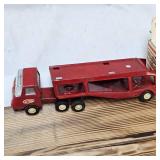 Vintage Tonka Car Hauler and Ertl Hauler 350, 1/64th