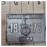Kendall Oil Refineing and 1976 Olympics Belt Buckle