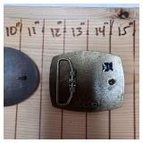 New London Frontier and Eradicane Belt Buckle