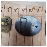 New London Frontier and Eradicane Belt Buckle