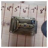 New London Frontier and Eradicane Belt Buckle