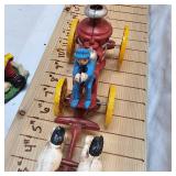 Vintage Cast Iron  Horses and Pumper Truck Wagon and Resin Statues/Misc