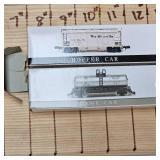 Yellow Transit Die Cast 1:64 scale and Ertl Case Truck