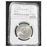 1952 US WASHINGTON-CARVER HALF DOLLAR NGC MS63