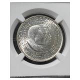 1952 US WASHINGTON-CARVER HALF DOLLAR NGC MS63