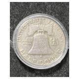 1960-D US FRANKLIN HALF DOLLAR IN AIRTITE