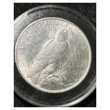1923 US PEACE SILVER DOLLAR IN AIRTITE