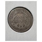 1910-D US BARBER DIME