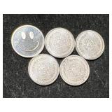 .6 TROY OZ .999 FINE SILVER FRACTIONAL PIECES