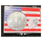 1994 AMERICAN SILVER EAGLE 1 TROY OZ .999 FINE SILVER IN CASE