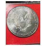 1994 AMERICAN SILVER EAGLE 1 TROY OZ .999 FINE SILVER IN CASE