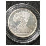 HALF TROY OZ .999 FINE SILVER WALKING LIBERTY ROUND IN AIRTITE