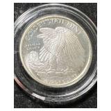 HALF TROY OZ .999 FINE SILVER WALKING LIBERTY ROUND IN AIRTITE