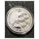 1 TROY OZ .999 FINE SILVER US SPACE FORCE ROUND IN AIRTITE