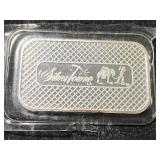 1 TROY OZ .999 FINE SILVER SILVERTOWNE BAR