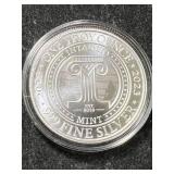 1 TROY OZ .999 FINE SILVER 2023 INTAGLIO ROUND IN AIRTITE