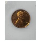 1942 US PROOF WHEAT CENT SLABBED PR64