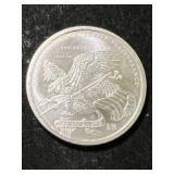 2 TROY OZ .999 FINE SILVER DONALD TRUMP ROUND