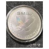 1 TROY OZ .999 FINE SILVER SMI ROUND IN AIRTITE