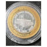.6 TROY OZ .999 FINE SILVER LAS VEGAS CASINO TOKEN