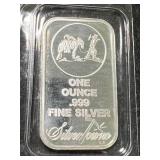 1 TROY OZ .999 FINE SILVER SILVERTOWNE BAR