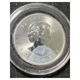 2016 CANADIAN MAPLE LEAF 1 TROY OZ .9999 FINE SILVER IN AIRTITE
