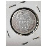 1883 US SEATED LIBERTY DIME