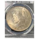 1923 US PEACE SILVER DOLLAR PCGS MS64