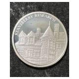 1 TROY OZ .999 FINE SILVER STANSBERRY RESEARCH ROUND