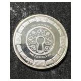 1 TROY OZ .999 FINE SILVER STANSBERRY RESEARCH ROUND