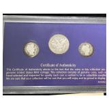 US BARBER COIN COLLECTION 3 COIN SET