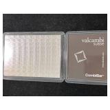 100 GRAMS .999 FINE SILVER VALCAMBI SUISSE BAR