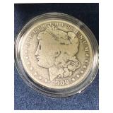 1900-O US MORGAN SILVER DOLLAR IN BOX