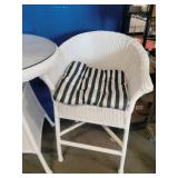 White Wicker Patio Set