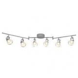 Hampton Bay 6-Light 4 ft. Chrome Integrated LED Track Lighting Kit Customer Returns See Pictures