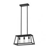 Feit Electric Katalyst 60-Watt 3-Light Matte Black Modern Adjustable CCT and 3-Light Modes Integrated LED Chandelier Light  Customer Returns See Pictures