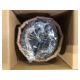 Home Decorators Collection Kristella 1-Light Black Crystal Pendant Light Customer Returns See Pictures